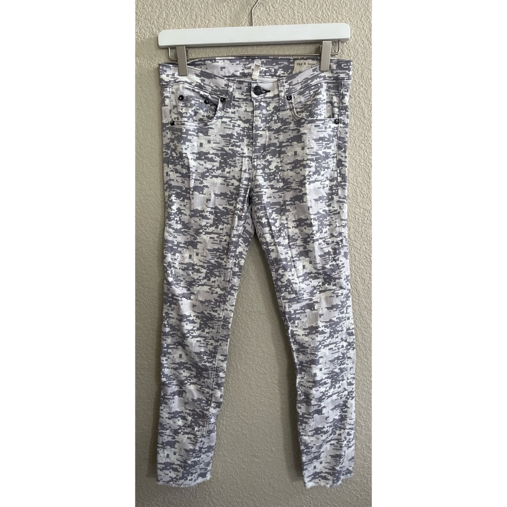 Rag And Bone Digital Camo Skinny Jeans Size 28